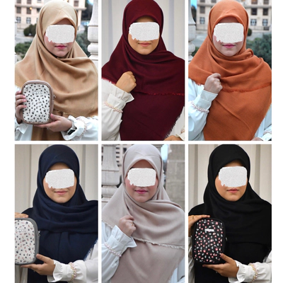 روسری نخ‌ پنبه6 رنگبندی