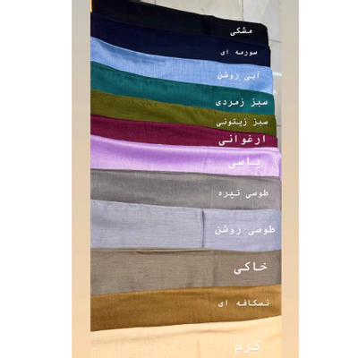 روسری تک رنگ نخی 4 فصل