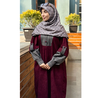 عبای زرشکی کبریتی