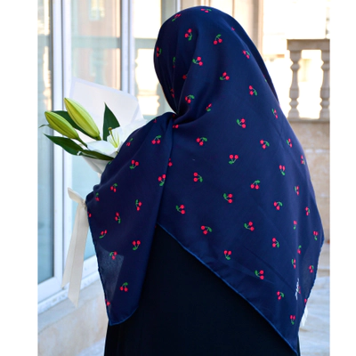 روسری آلبالو سورمه ای