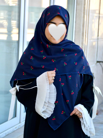 روسری آلبالو سورمه ای