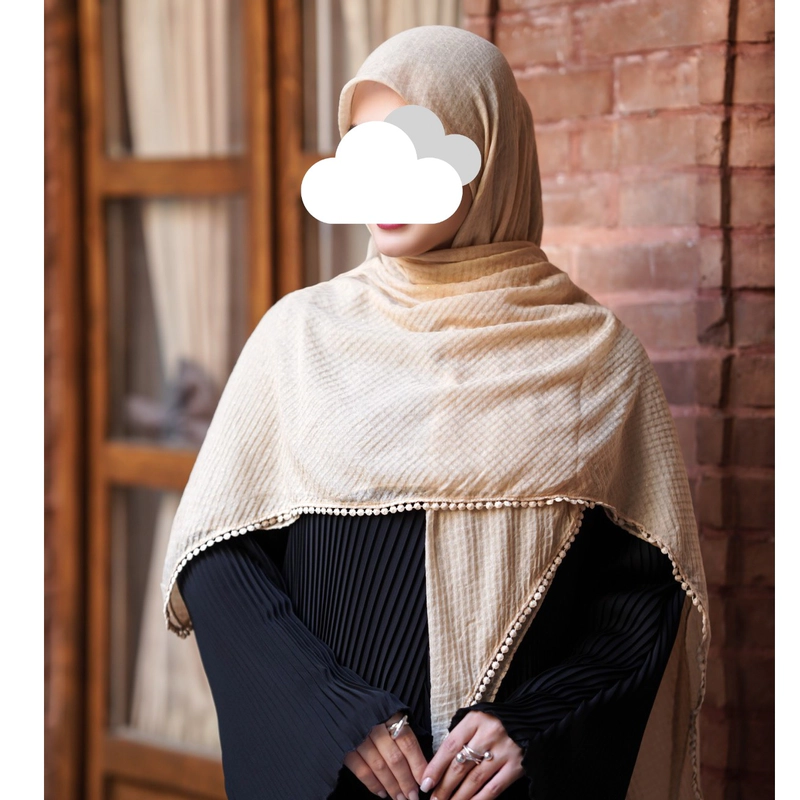 روسری پلیسه دورعدسی
