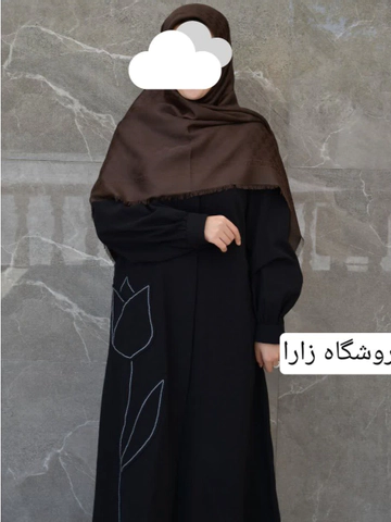 مانتو لینن خنک طرح لاله