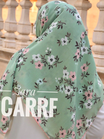 روسری سبز پاستلی