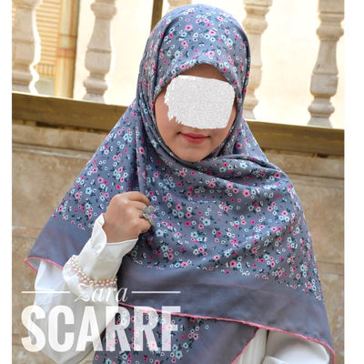 روسری طوسی گلریز