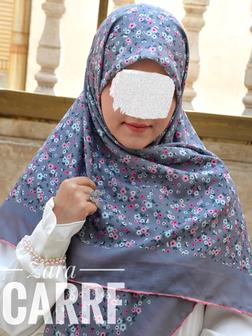 روسری طوسی گلریز