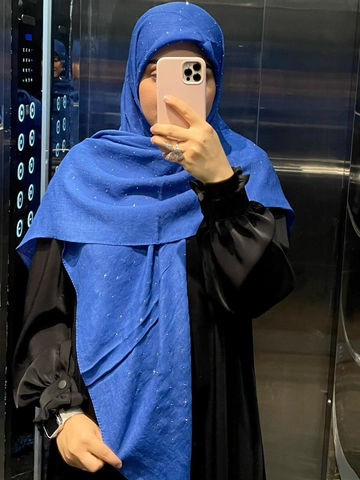 روسری کاربنی نگین دار