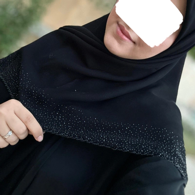روسری مزونی کریشه (ملیله و نگین مشکی)
