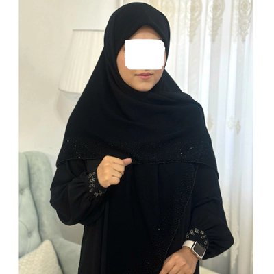 روسری مزونی کریشه (ملیله و نگین مشکی)