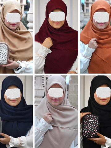 روسری نخ‌ پنبه6 رنگبندی