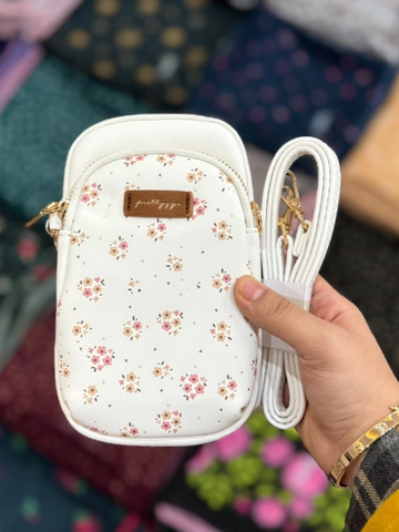 کیف گلگلی سفید پرتیز