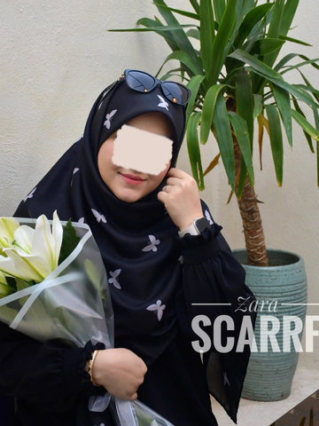 روسری پروانه مشکی