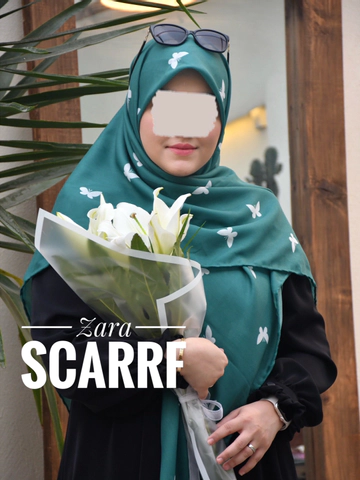 روسری پروانه سبز