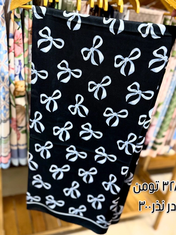 روسری پاپیونی ریز مشکی