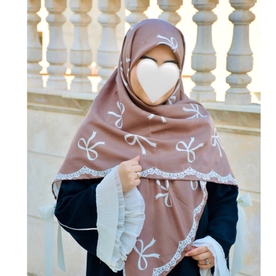 روسری پاپیونی موکا روشن