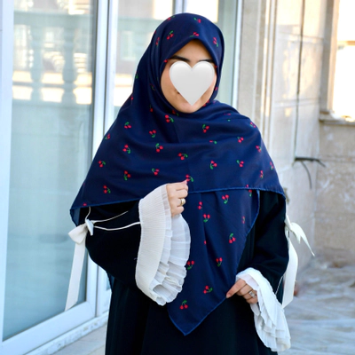 روسری آلبالو سورمه ای