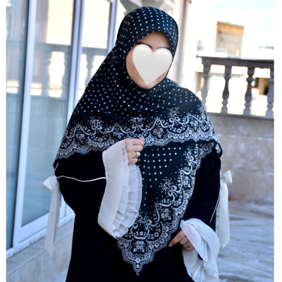 روسری دوردانتل مشکی