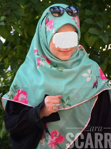 روسری سبز مینیاتوری