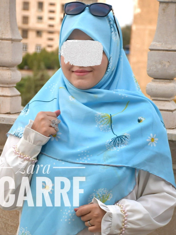 روسری قاصدک آبی
