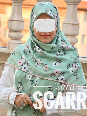 روسری سبز پاستلی