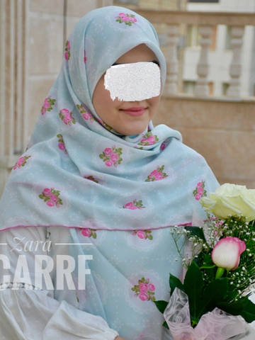 روسری طوسی ناز