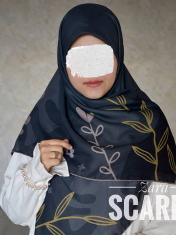 روسری ریحانه خاکستری