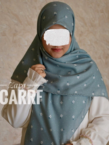 روسری طوسی سبز