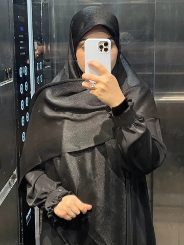 روسری ابریشم ترک مشکی