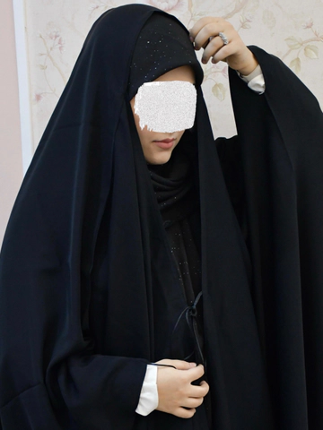 روسری اکلیلی مشکی