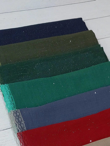 روسری زمردی اکلیلی