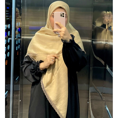 روسری کرمی اکلیلی